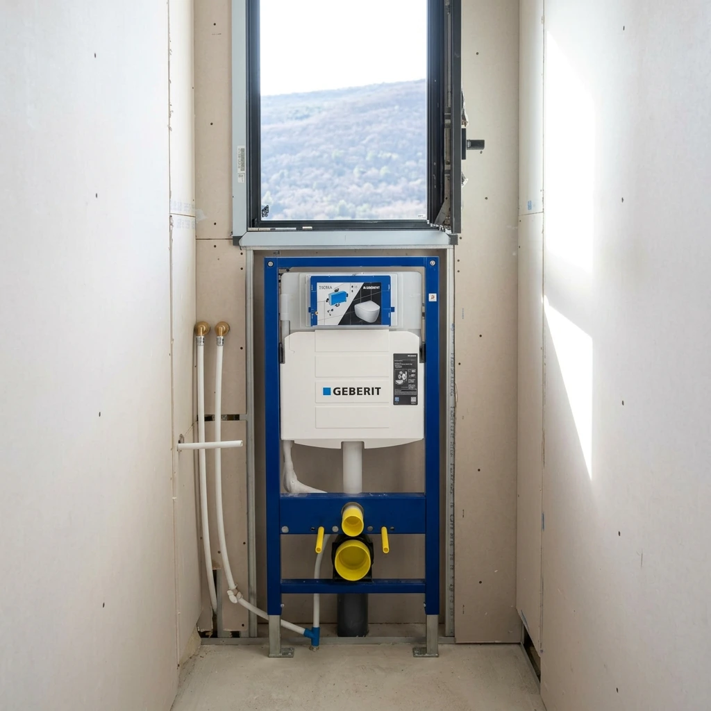 Pose d'un WC suspendu sur bâti-support par BSPC13
